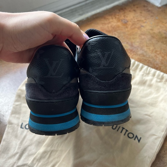 AUTHENTIC Louis Vuitton Suede Monogram Eclipse Harlem Sneaker. Men’s size 6 1/2 - Picture 7 of 8